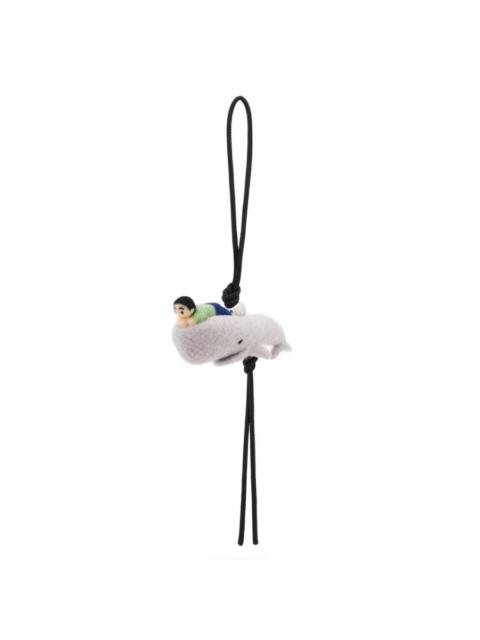 Loewe Loewe Whale Charm In Felt and Calfskin