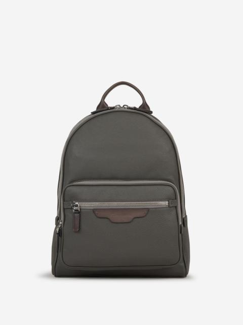 Santoni BICOLOR LEATHER BACKPACK