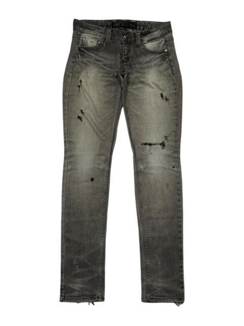 Other Designers Ed Hardy - RED PEPPER JEANS DISTRESS SMOKE BLACK JEANS