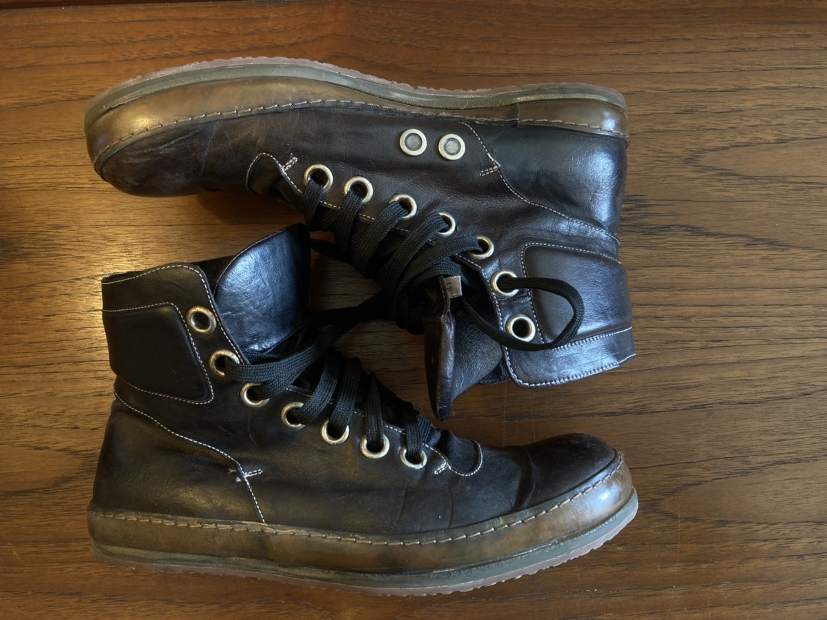 Other Designers A1923 - A1923 Leather High Top Sneakers | rbnyc | REVERSIBLE