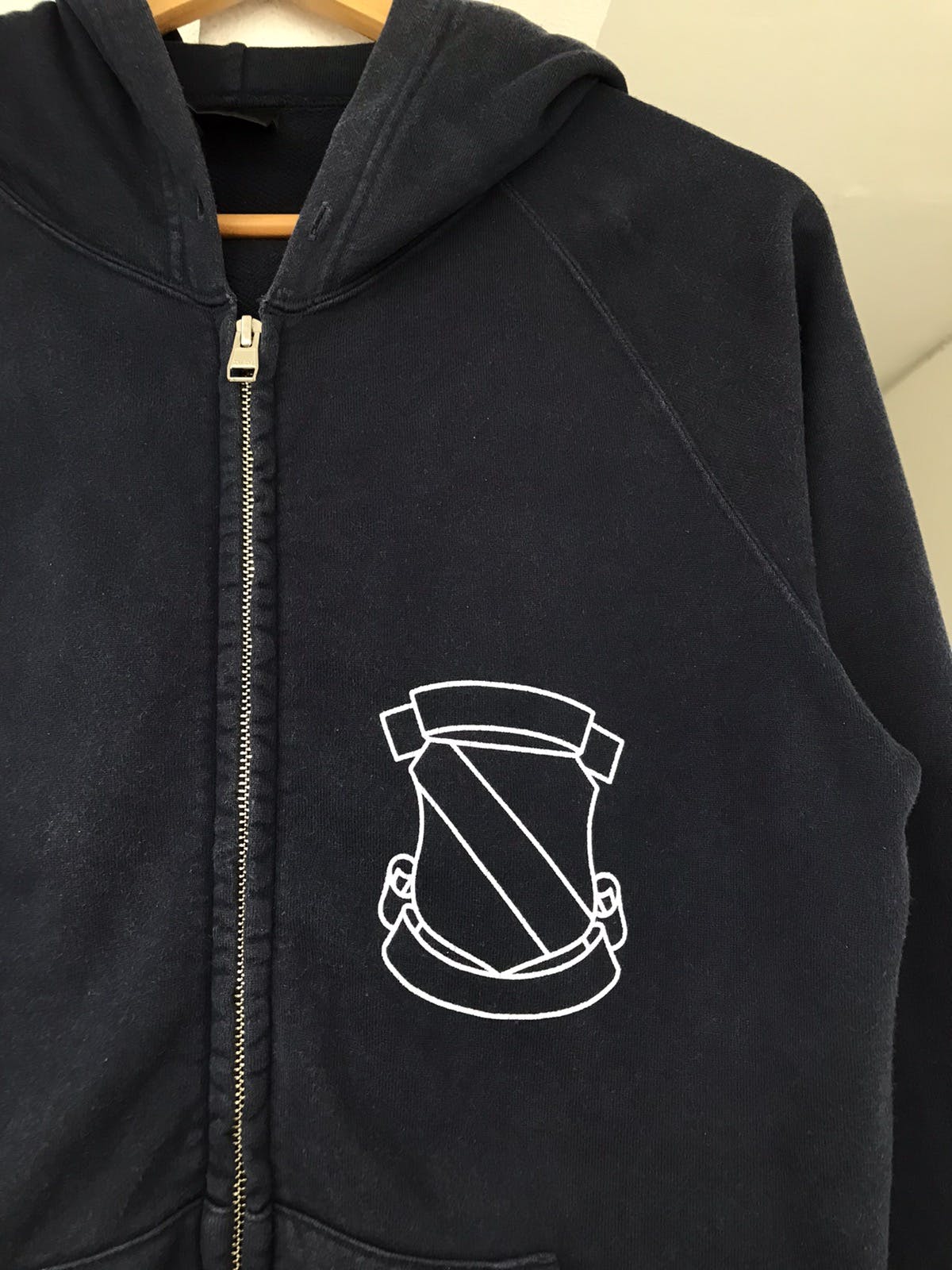 NUMBER (N)INE NumberNine Shield Zipper Hoodie | azzashop | REVERSIBLE