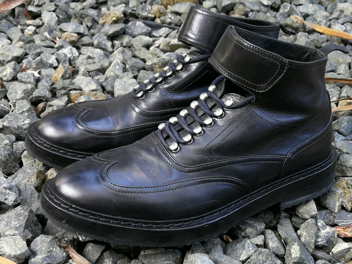 靴 kris van assche archive leather boots kris van assche