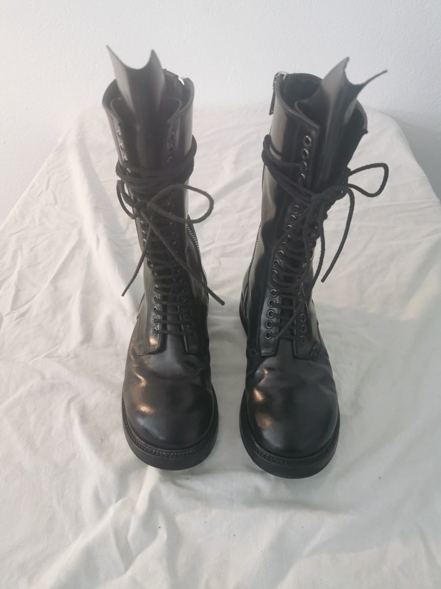 Rick Owens Double Zip Combat Boots | iamthereign | REVERSIBLE