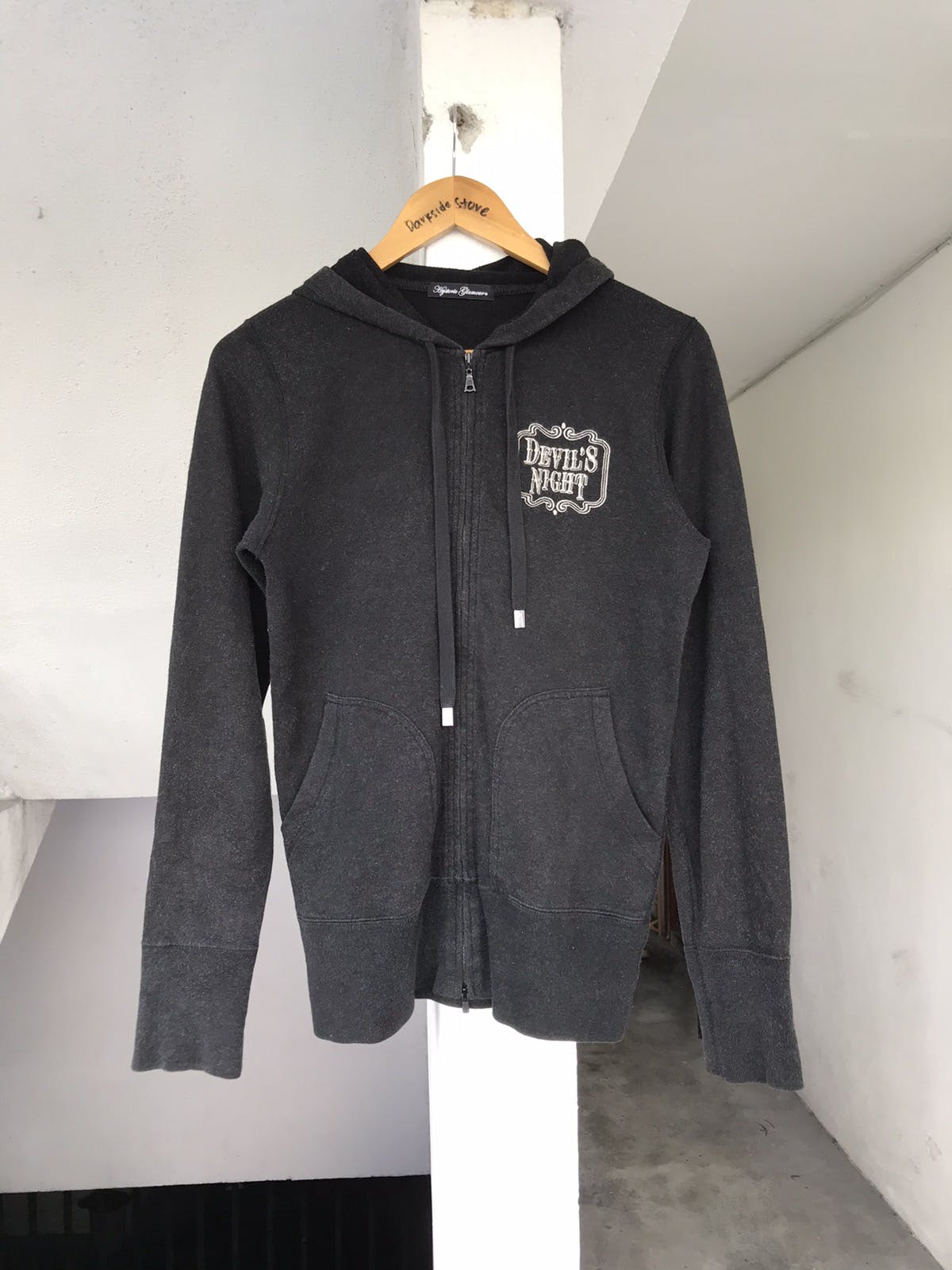 HYSTERIC GLAMOUR - 【HYSTERICGLAMOUR】DEVIL'S NIGHTジップアップスウェットパーカー Hysteric Glamour Hysteric Glamour Meet The Creeper Devils