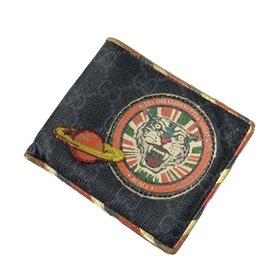 GUCCI Authentic GUCCI Night Courrier Bi fold Wallet tamayaki store REVERSIBLE