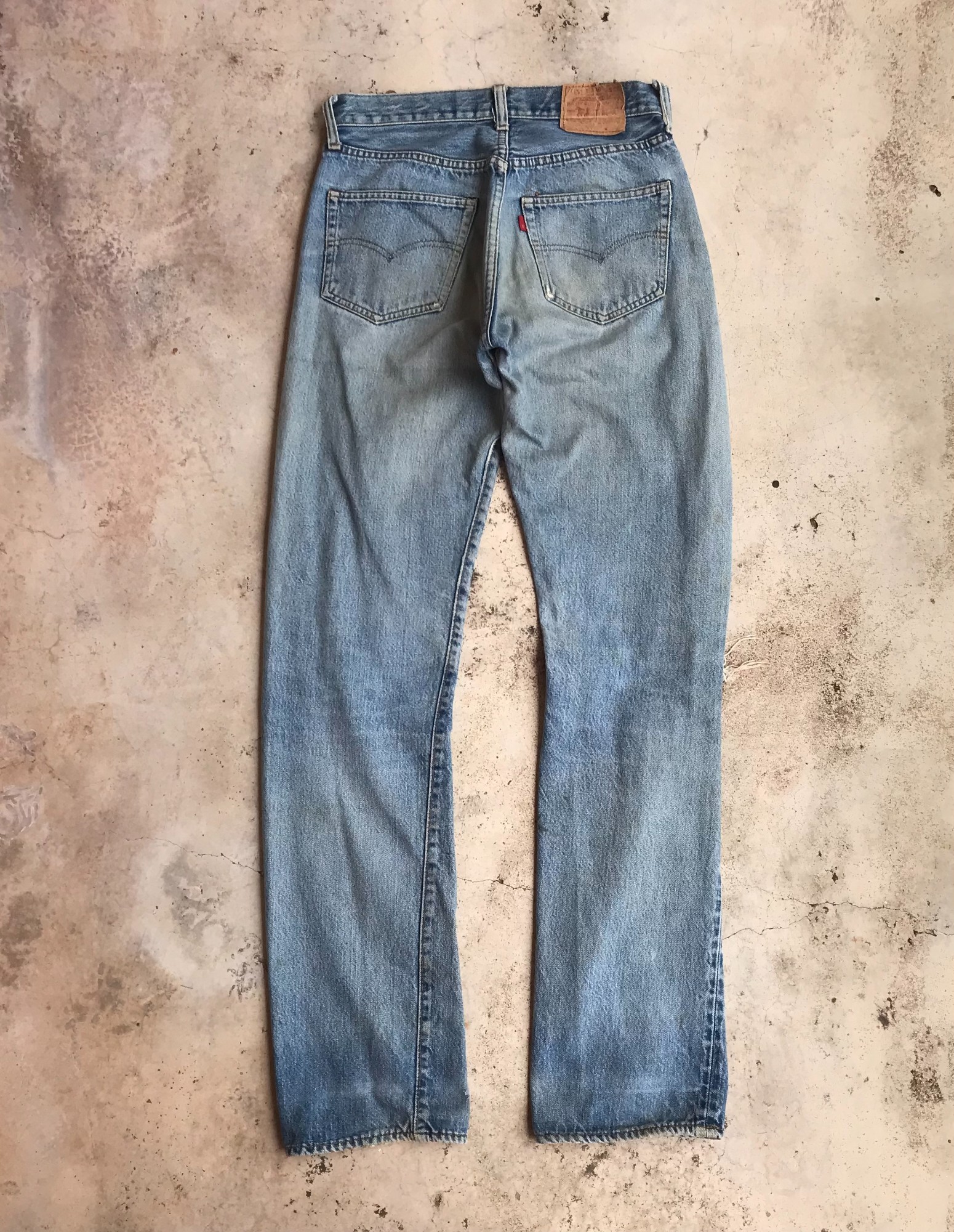 Vintage Men's 1980s Bleach Stained Levi's 501xx 36x34 Denim Jeans | Men's store Levis 36