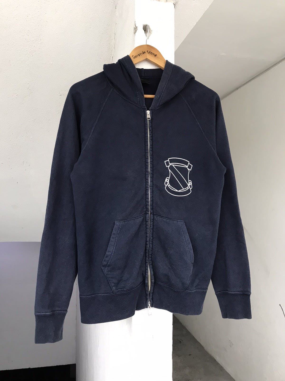 number nine modan age期 02ss zip hoodie NUMBER (N)INE NumberNine Shield Zipper Hoodie | azzashop | REVERSIBLE