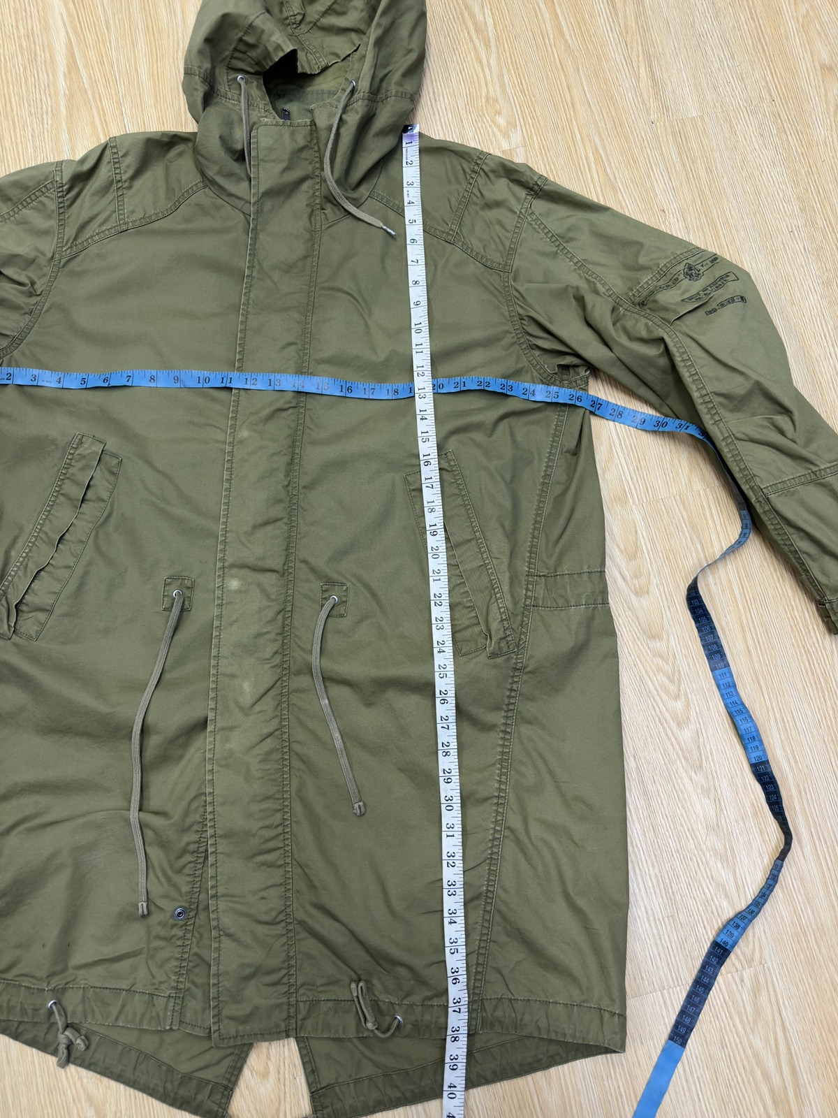 Diesel DIESEL LONG PARKA JACKET-GR86 asbygarage_denim REVERSIBLE