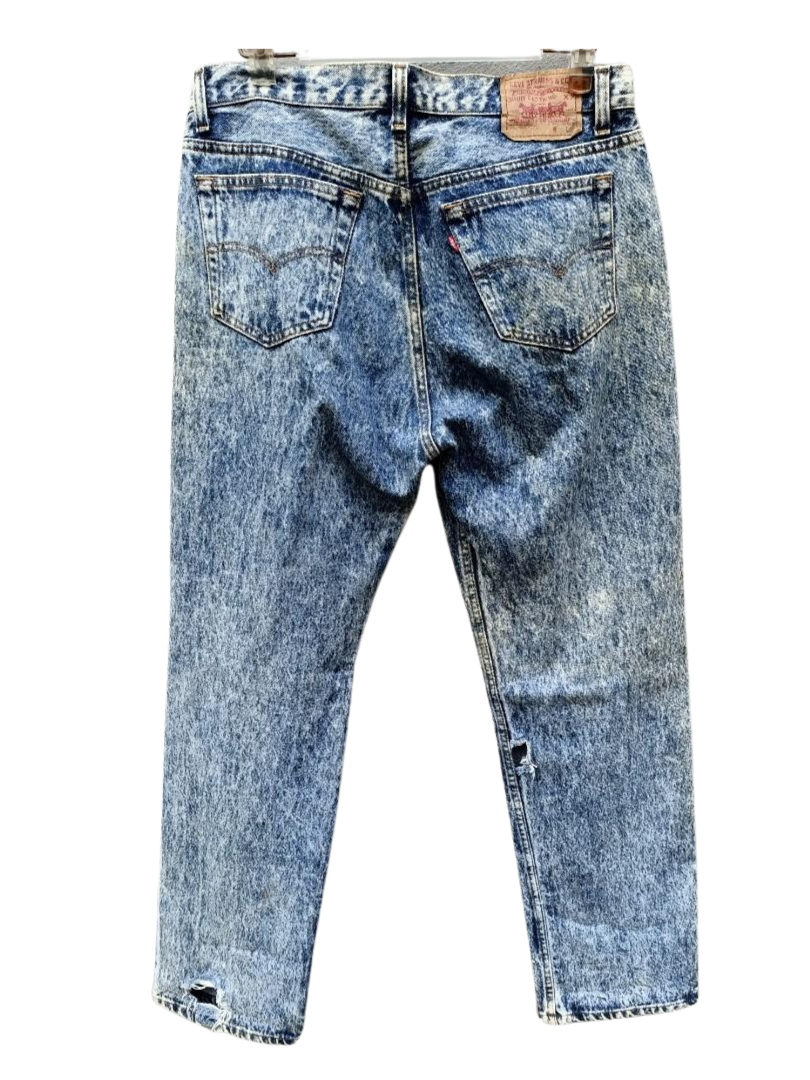 Levi s Vintage Levi s 501 Acid Wash Made in USA danleestudio REVERSIBLE