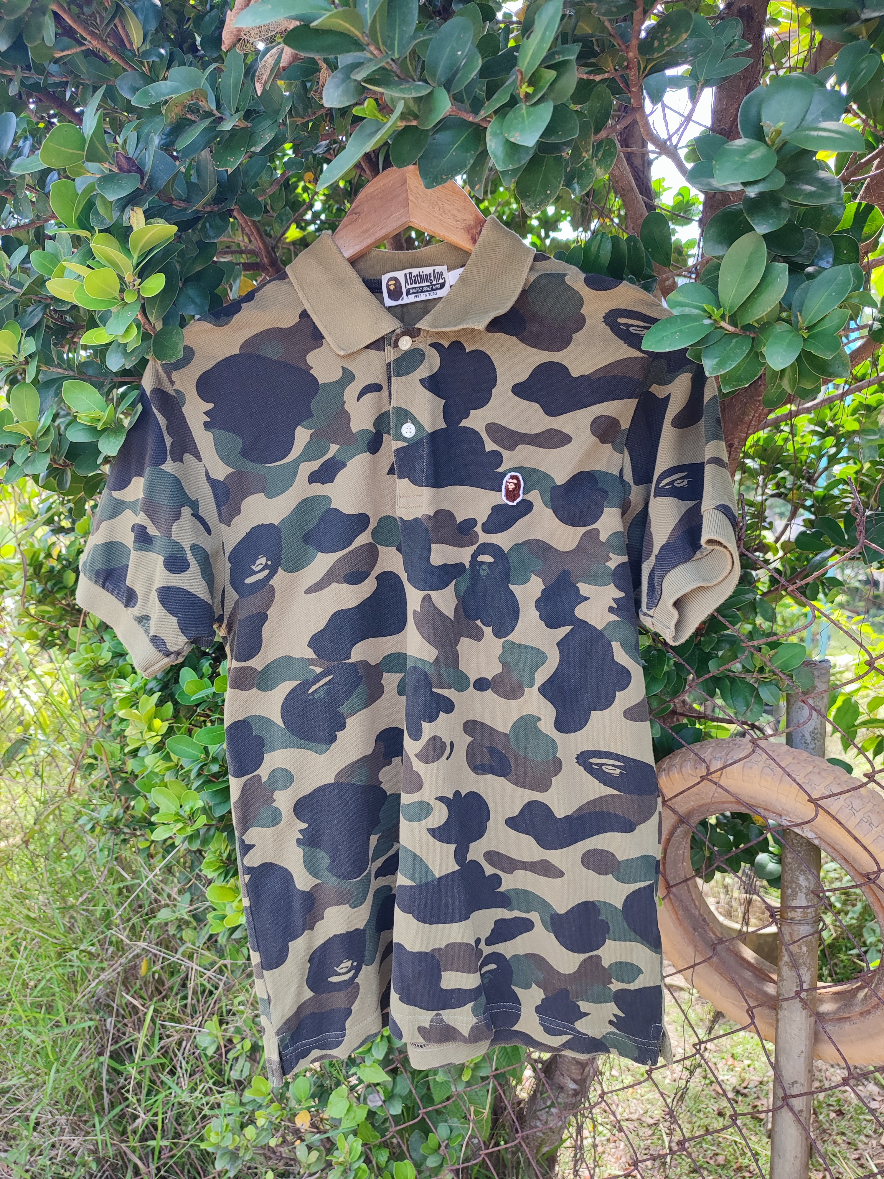 A BATHING APE® BAPE 1st Camo One Point Polo | arthriftology