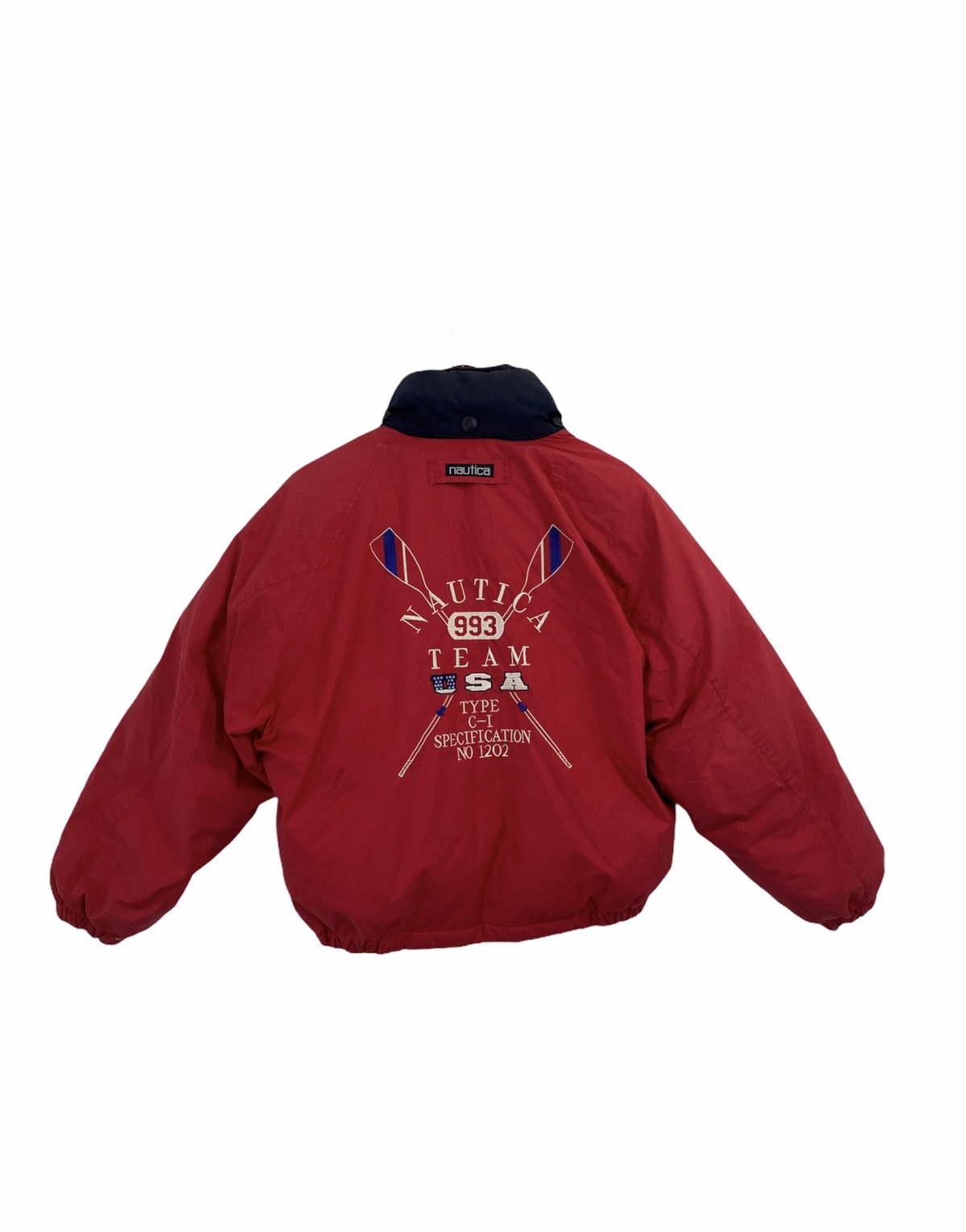 Other Designers Vintage Vintage 90 s Nautica Team USA Puffer Jacket Nice Design letto REVERSIBLE