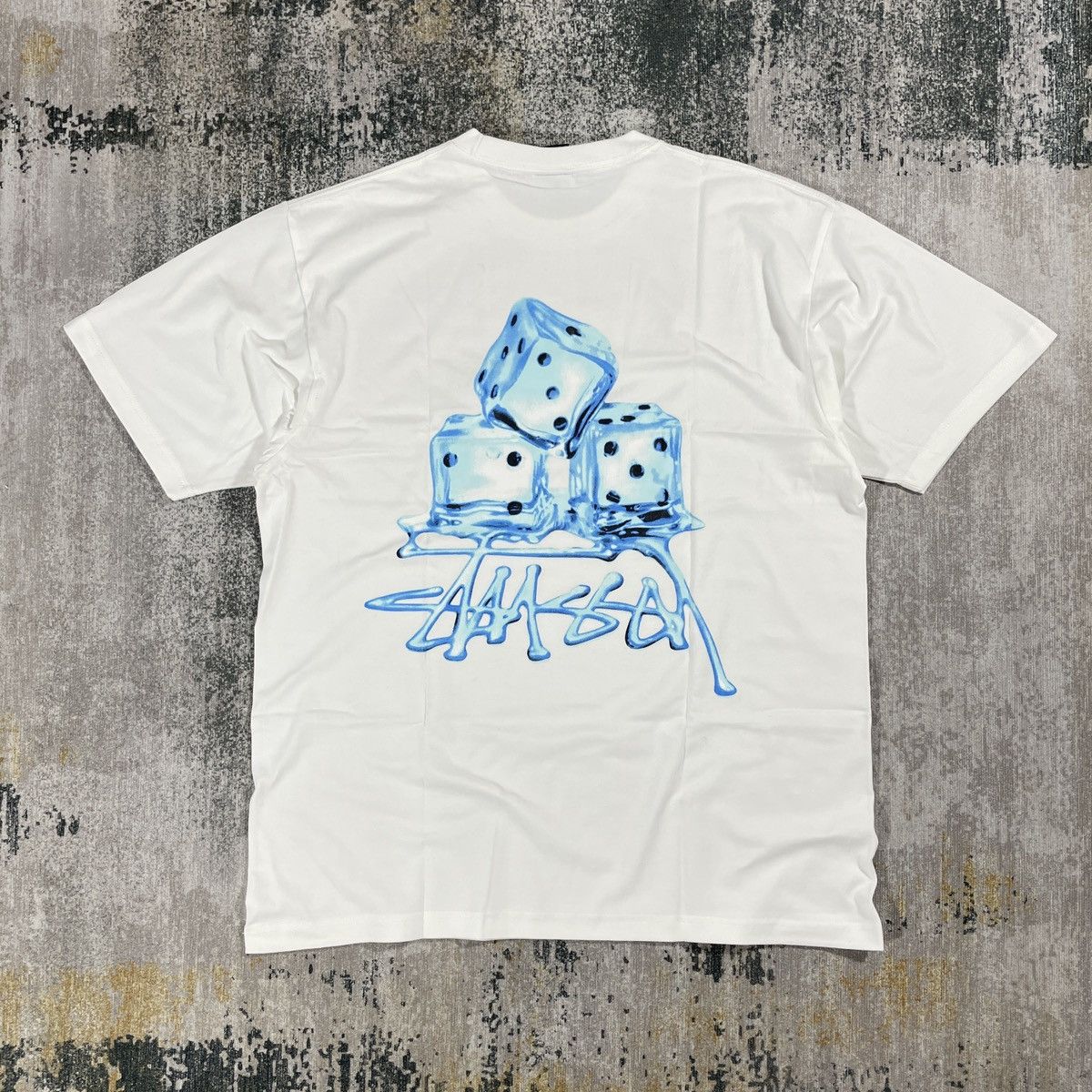 Stüssy Stussy Ice Dice Melted Logo Tee ( M ) | hlnstuff