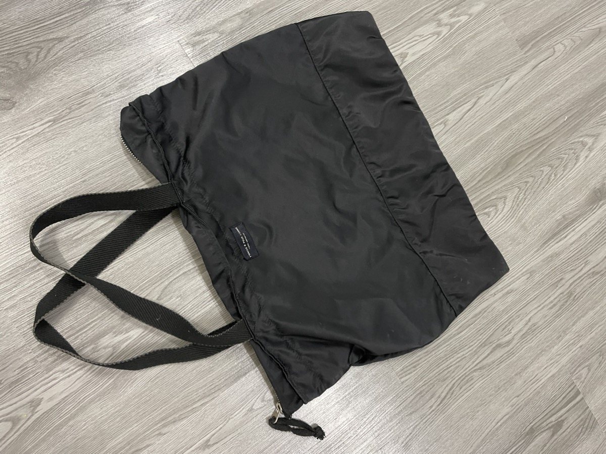 Yohji Yamamoto Black Nylon Y'saccs + Pour Homme Tote Bag