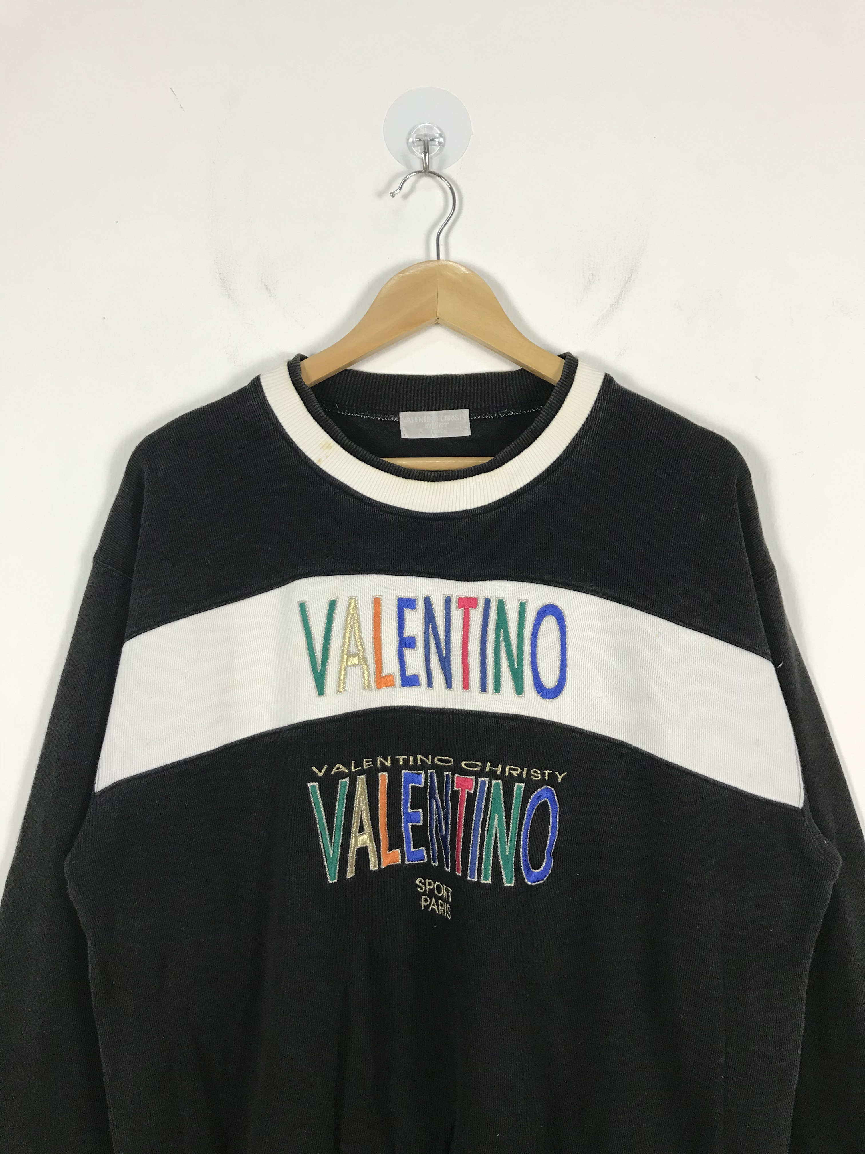 Valentino Valentino Sport Double Multicolor Big Logo Sweatshirt 