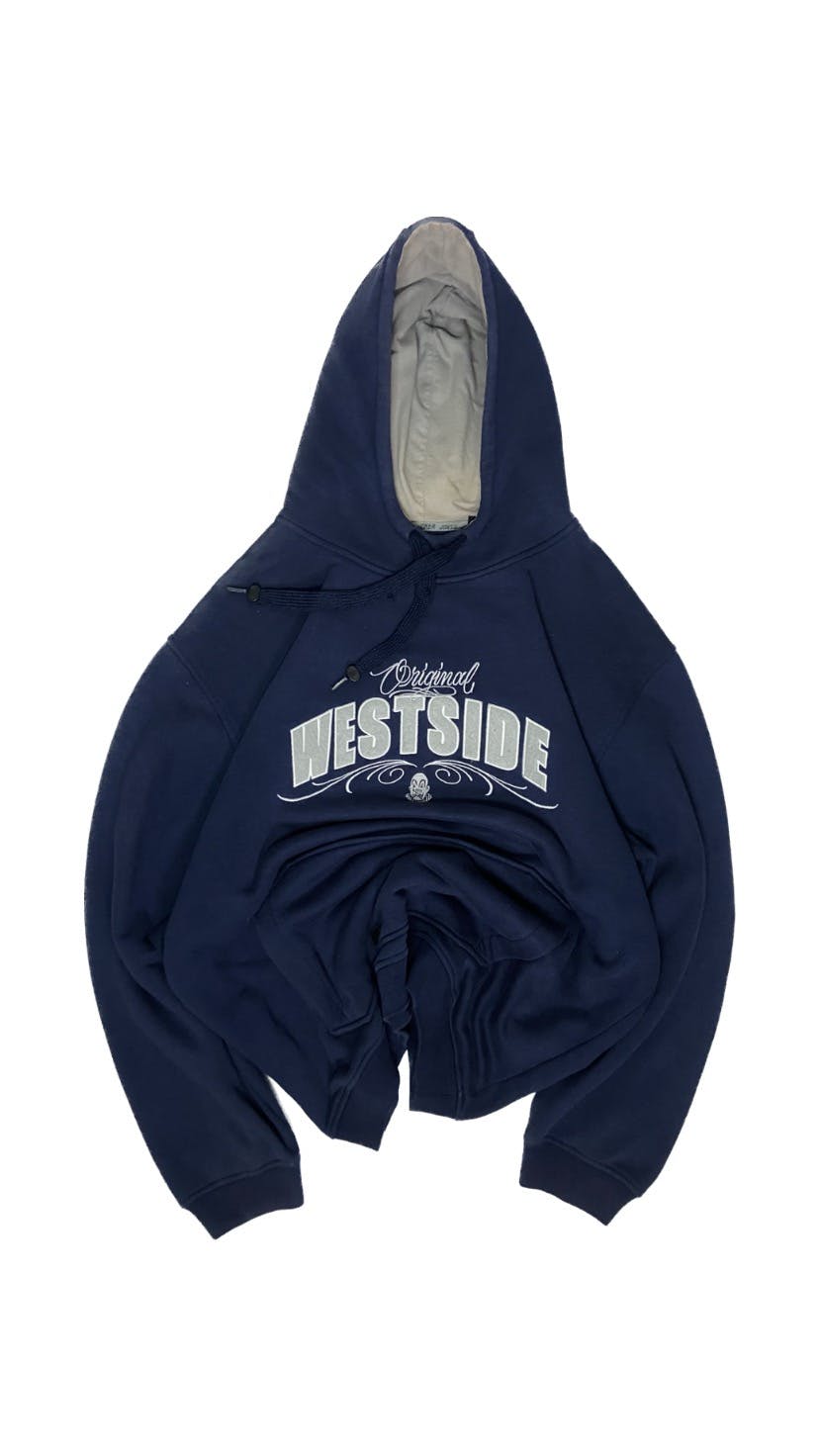 Other Designers Rare VTG JOKER BRAND WESTSIDE LOGO EMBROIDERY HOODIE makaveliway REVERSIBLE