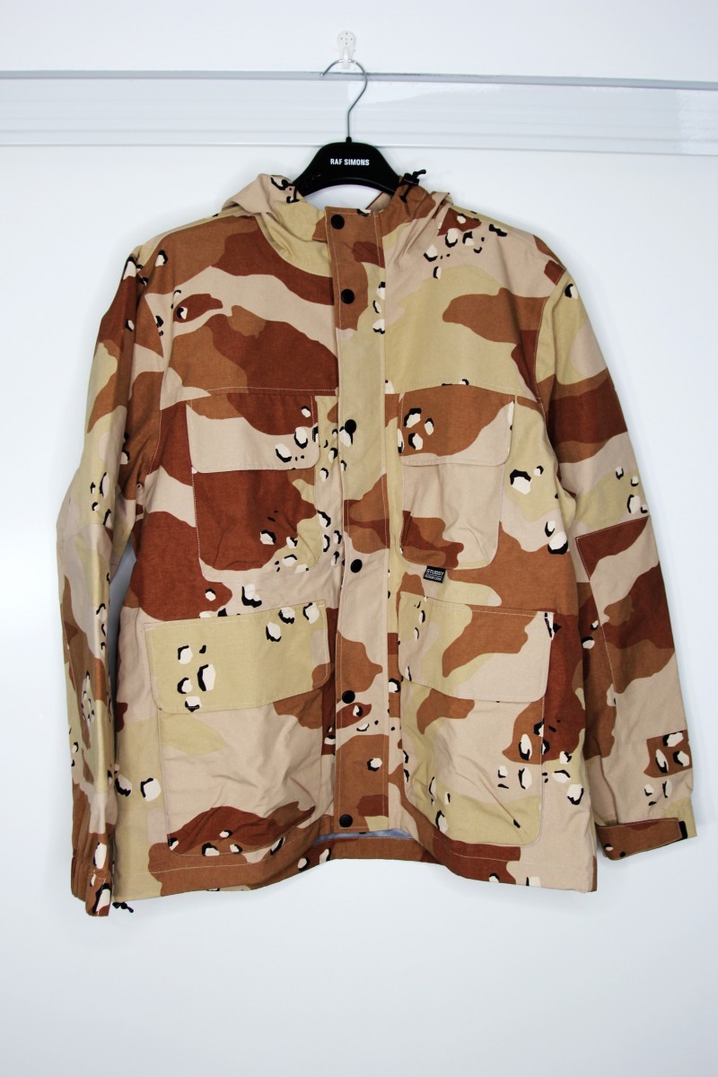 Stüssy BNWT AW20 STUSSY CAMO TAPED SEAM FIELD JACKET M | calif | REVERSIBLE