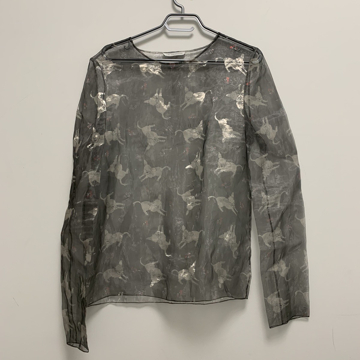 Other Designers J.W.Anderson - Sheer Donkey Print Overshirt 