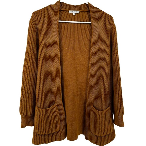 Other Designers Madewell Nolan Ribbed Open Front Cardigan Sweater