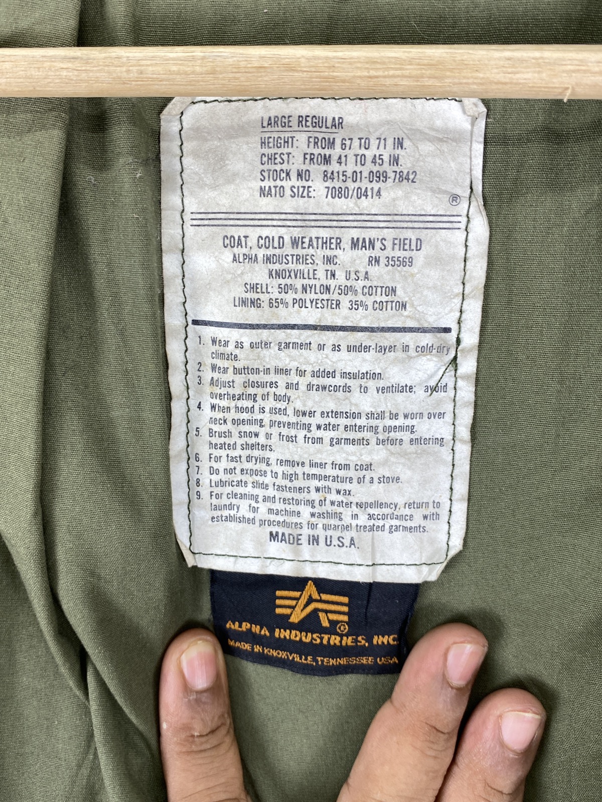 Other Designers Alpha Industries OFFER Vintage Alpha Industries M65 Jacket Military man769 vintagestore REVERSIBLE