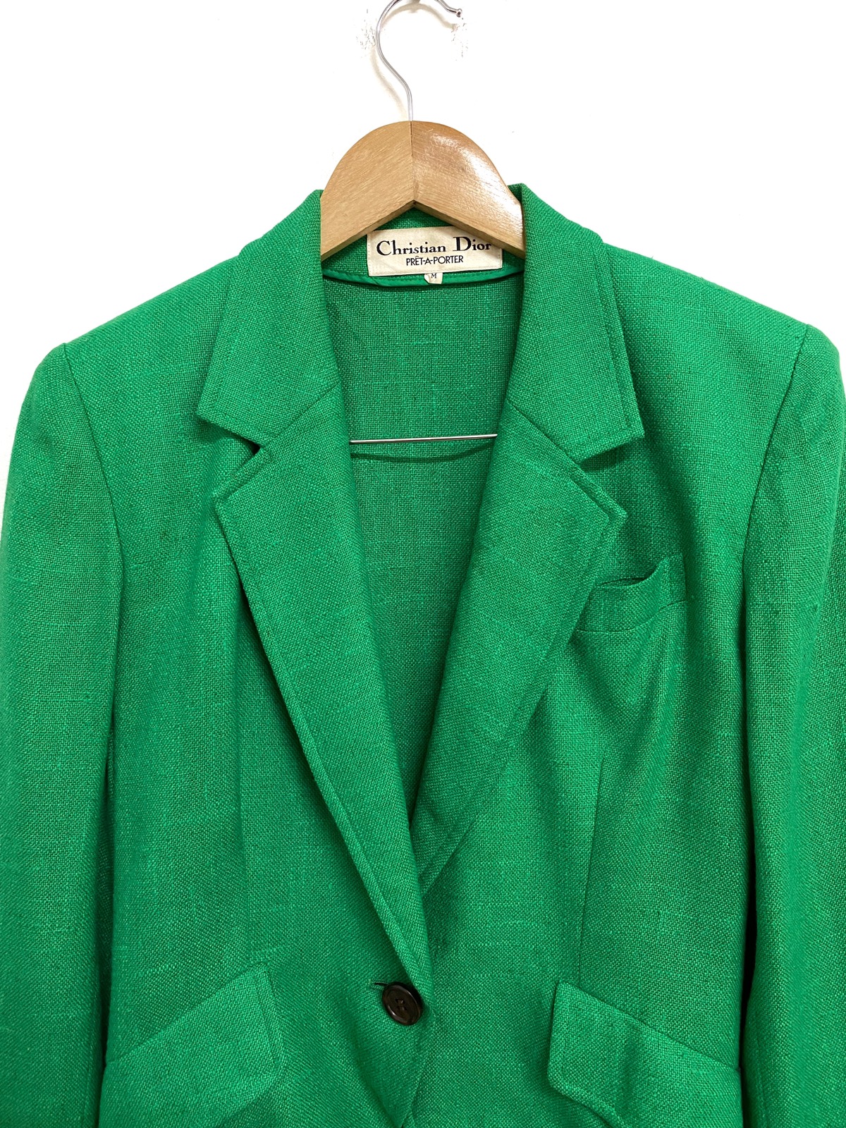 Dior Vintage Christian Dior Pret A Porter Green Blazer