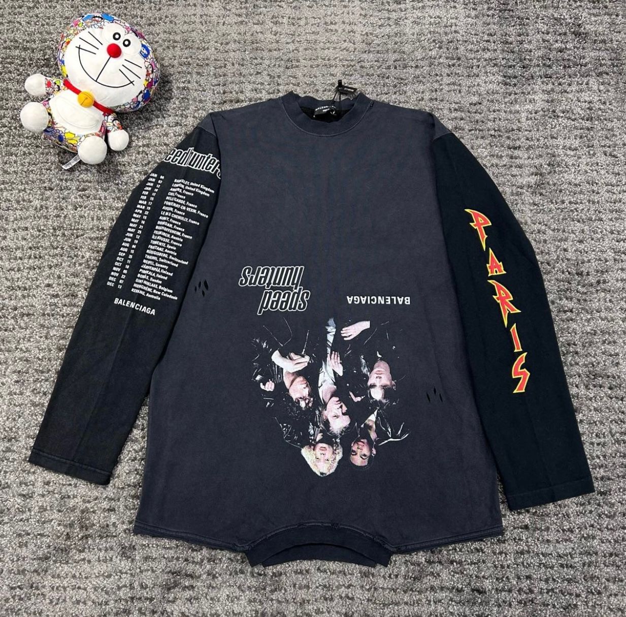 BALENCIAGA Balenciaga upside down Speed Hunters Long sleeve t shirt |  ubvintage | REVERSIBLE