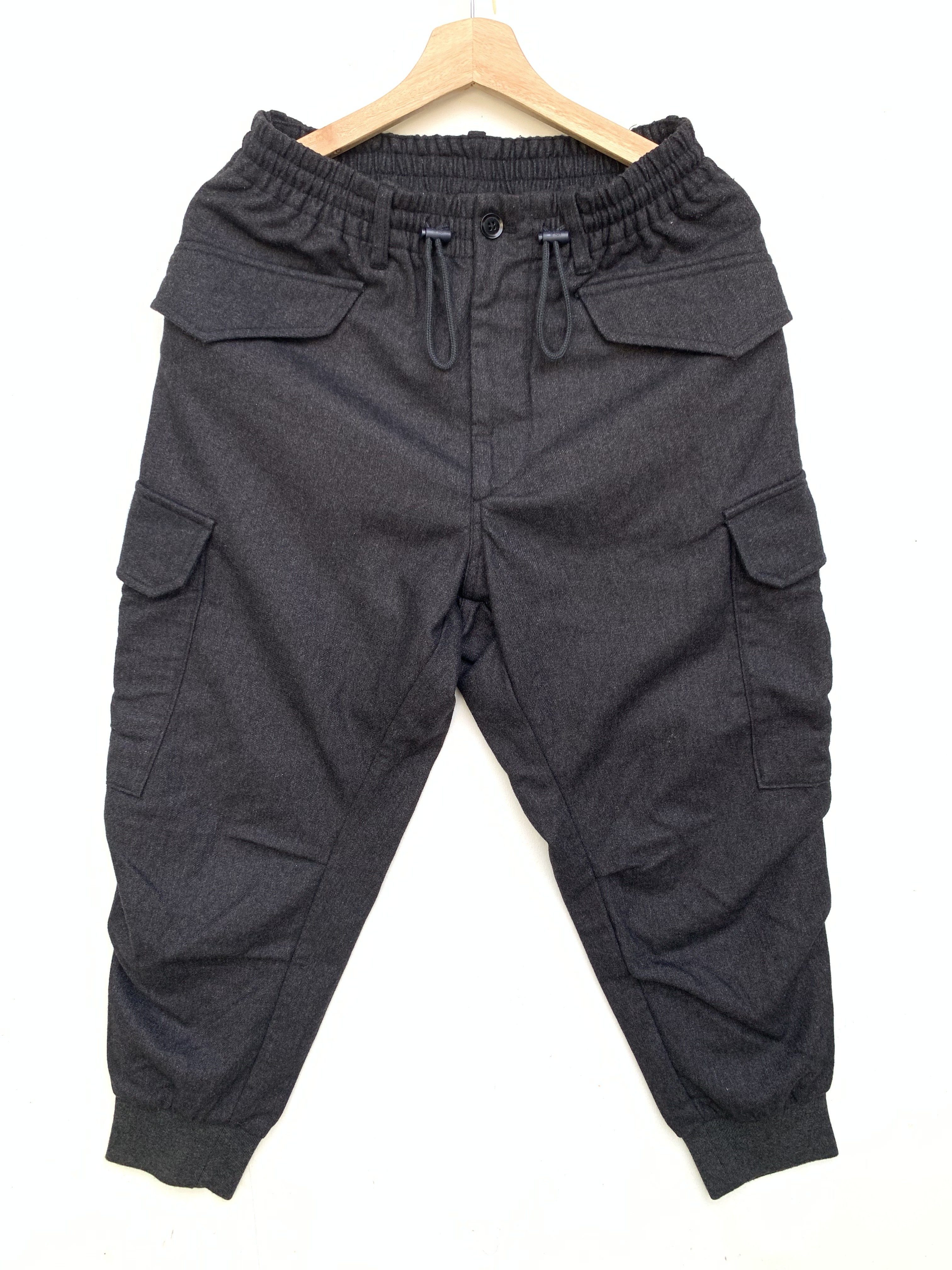 Yohji Yamamoto Y-3 Yohji Yamamoto Wool Blended Cargo Yohji Yamamoto Y-3 Yohji Yamamoto Wool Blended Cargo