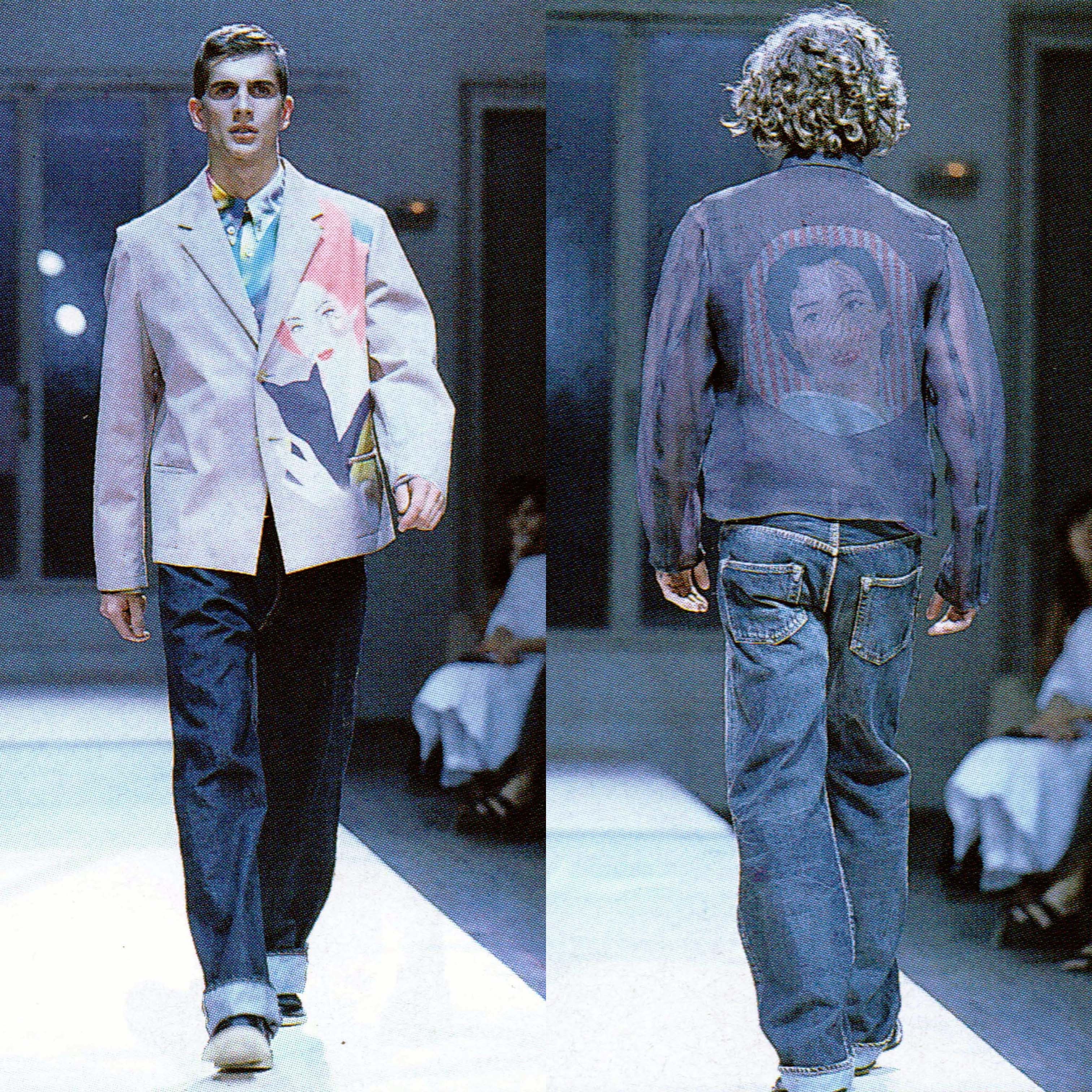 Yohji Yamamoto SS02 Washed Denim Pants | myclothingarchive