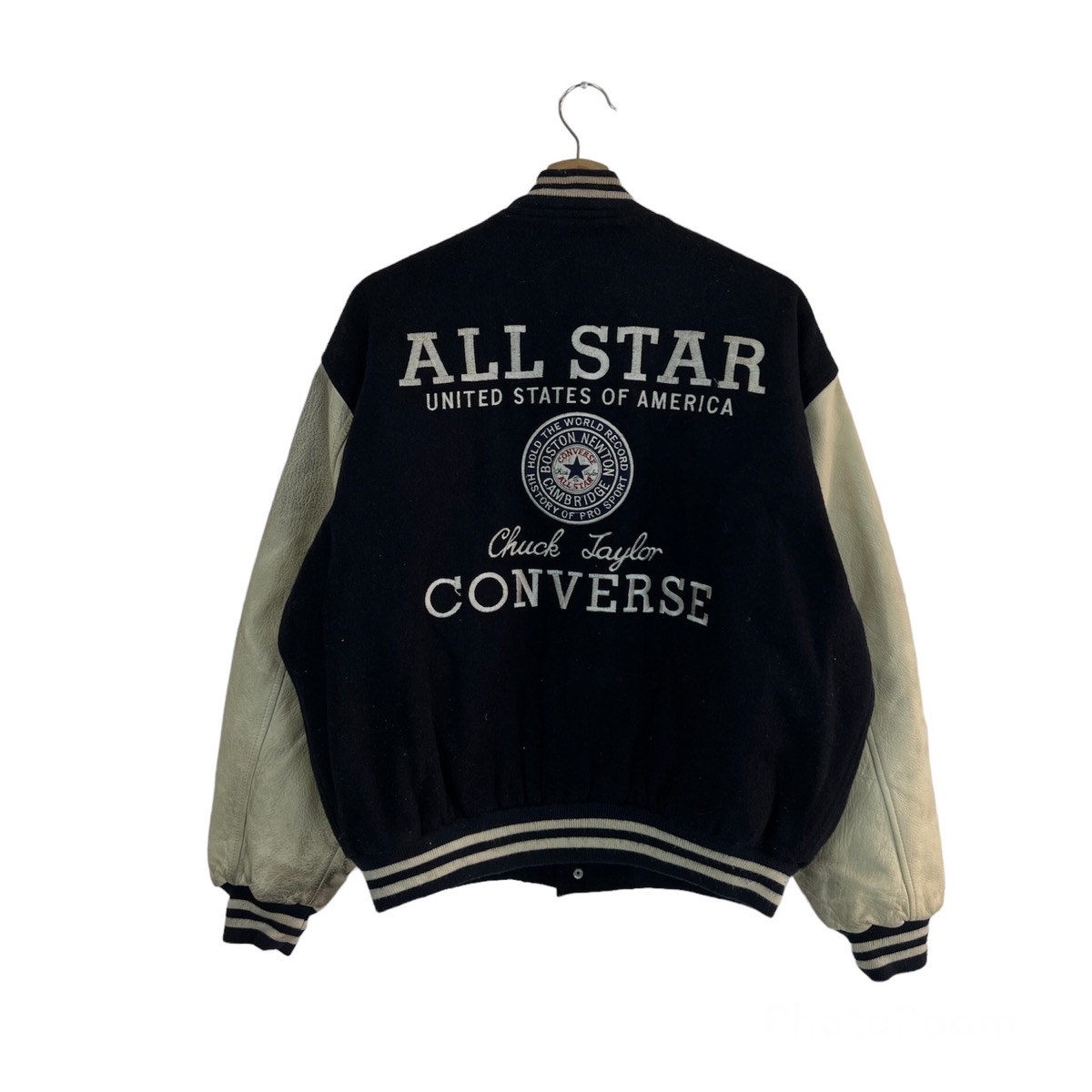 Other Designers Japanese Brand VINTAGE VARSITY JACKET ALL STAR CONVERSE BIG LOGO USA honjomasamune REVERSIBLE