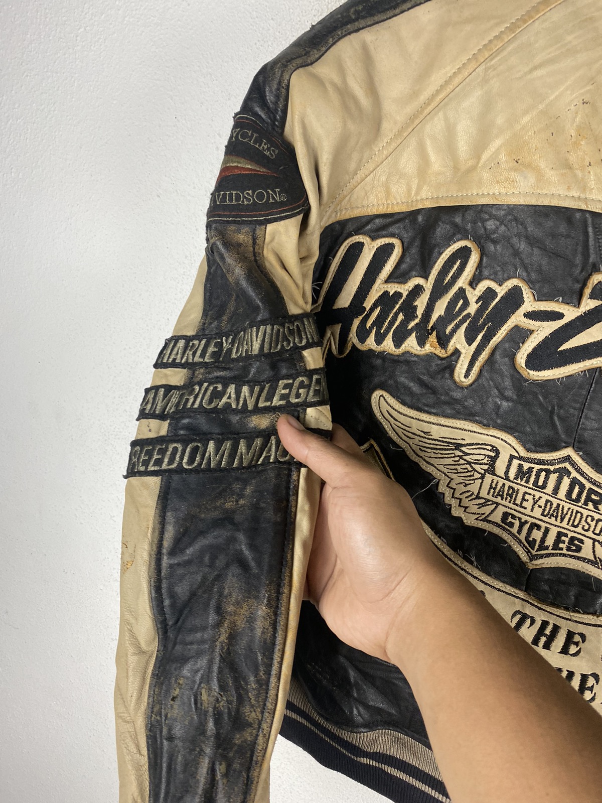 Other Designers Vintage HARLEY DAVIDSON VINTAGE LEATHER JACKET japanstreetstyle REVERSIBLE