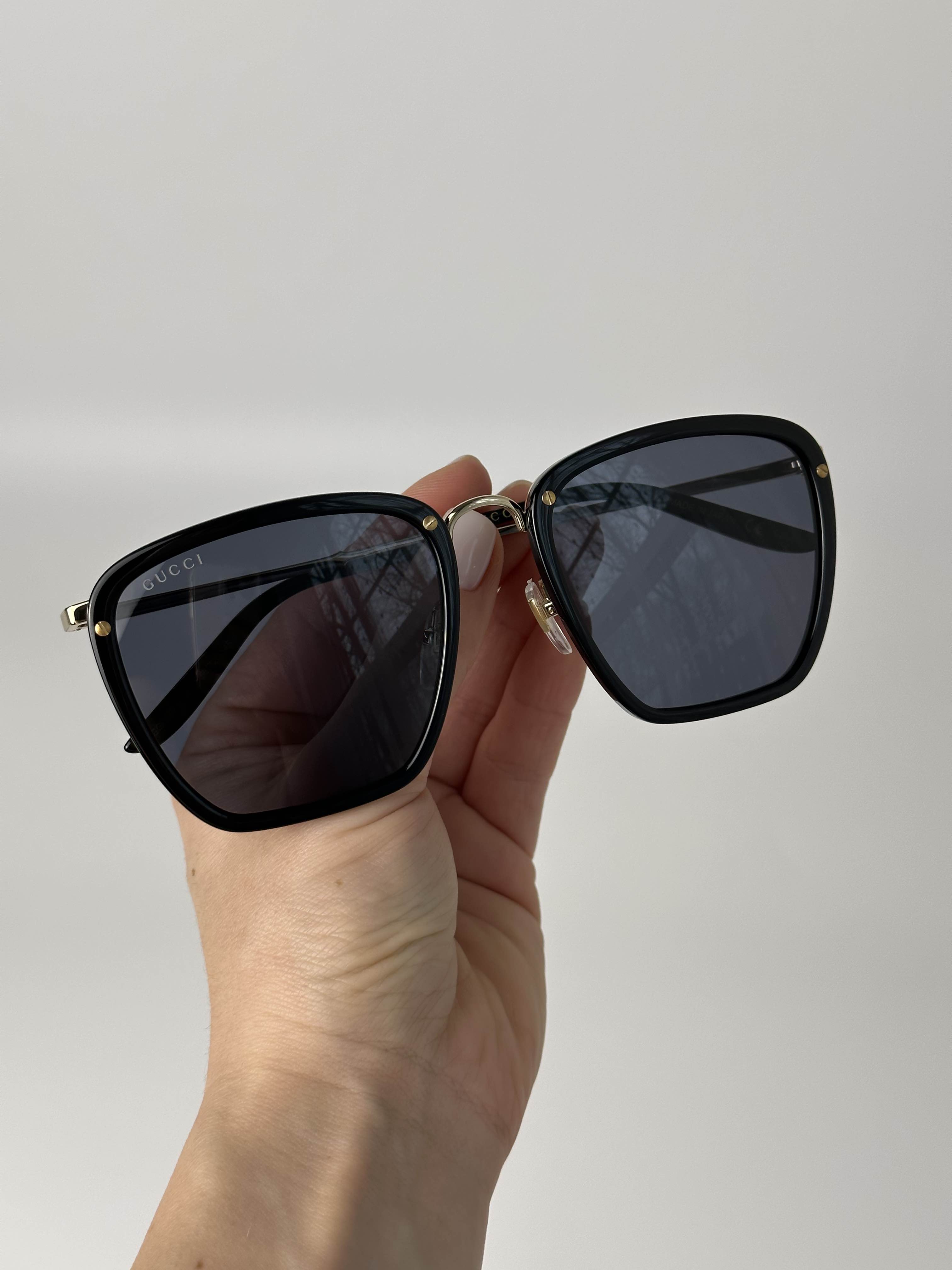 BRAND NEW GUCCI GG0673S 001 Black Gold Grey Sunglasses Gucci GG0673S Black/Grey (001) Sunglasses 889652281414| eBay main image 3