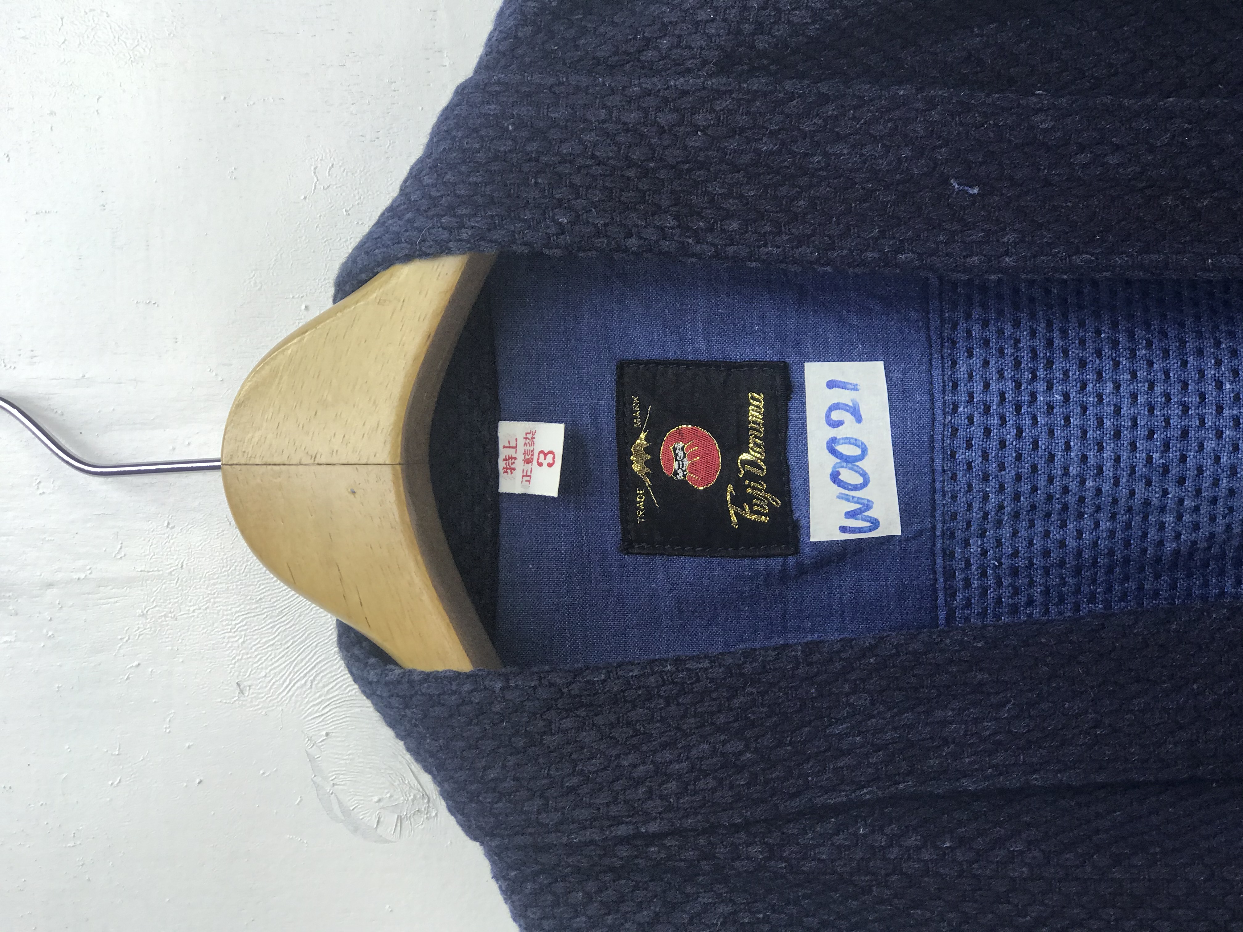 Vintage 90s cheapest Fuji Daruma Kimono Noragi Indigo Cotton Japanese Brand Fashion