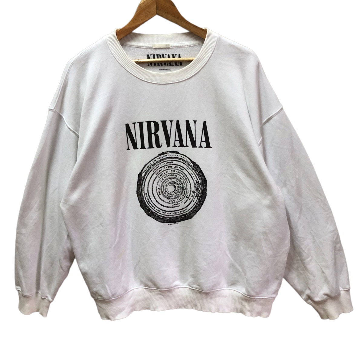 Other Designers Nirvana Nirvana 1996 vestibule sweatshirt ststore REVERSIBLE