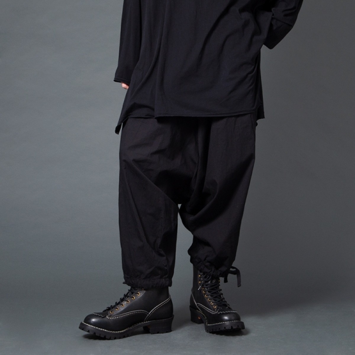 Yohji Yamamoto Drop crotch cargo pants | under_cover | REVERSIBLE