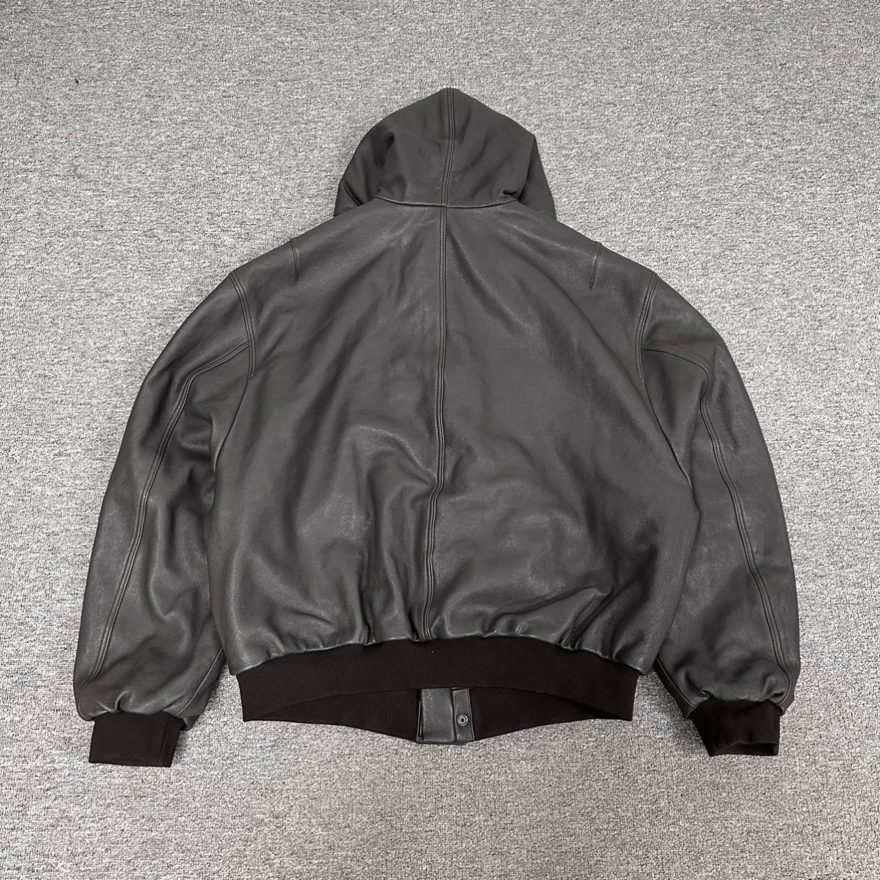 BALENCIAGA Balenciaga Hooded Taxi Leather Jacket 50 | ubvintage