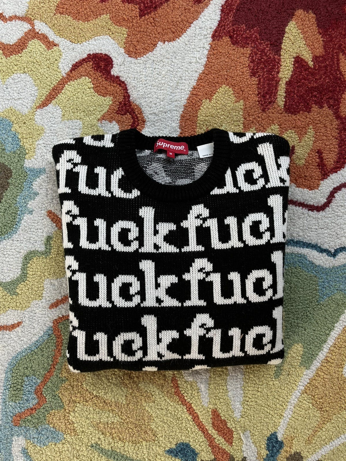 Supreme Supreme Fuck Sweater SS22 Black | kchype | REVERSIBLE