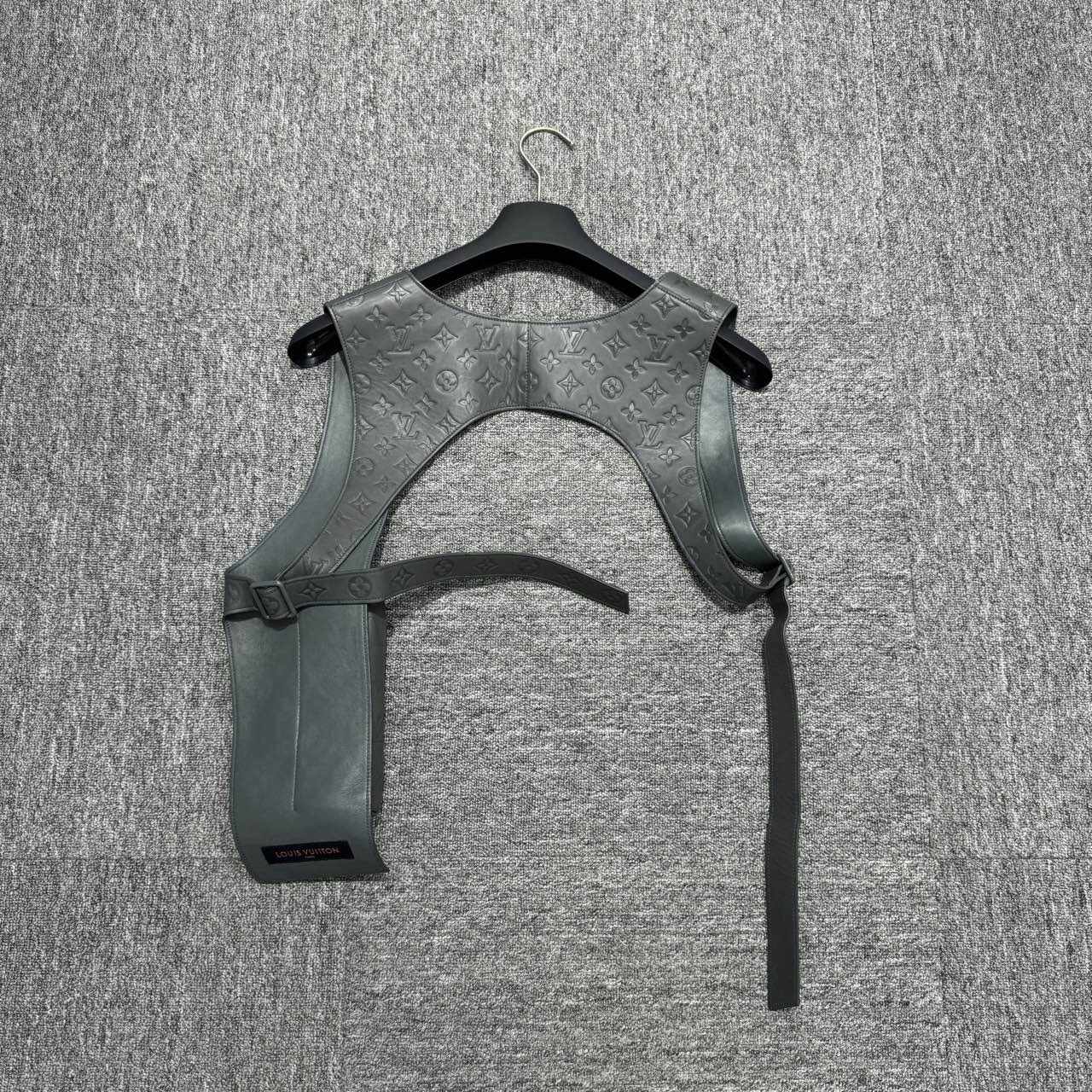 Tactical Vest Leather Gun Holster Vest Leather Vest Louis Vuitton