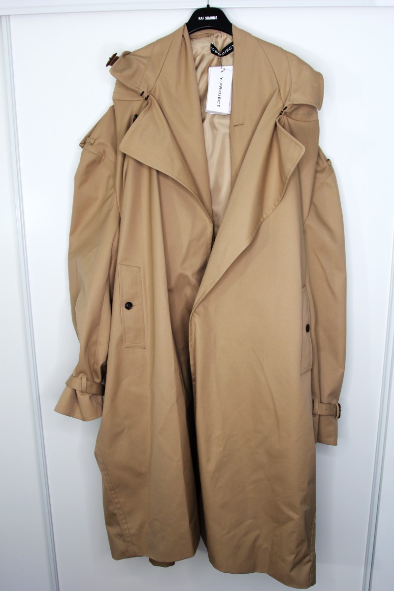 Y/Project BNWT SS20 Y/PROJECT INFINITY EXAGGERATED TRENCH COAT S | calif |  REVERSIBLE