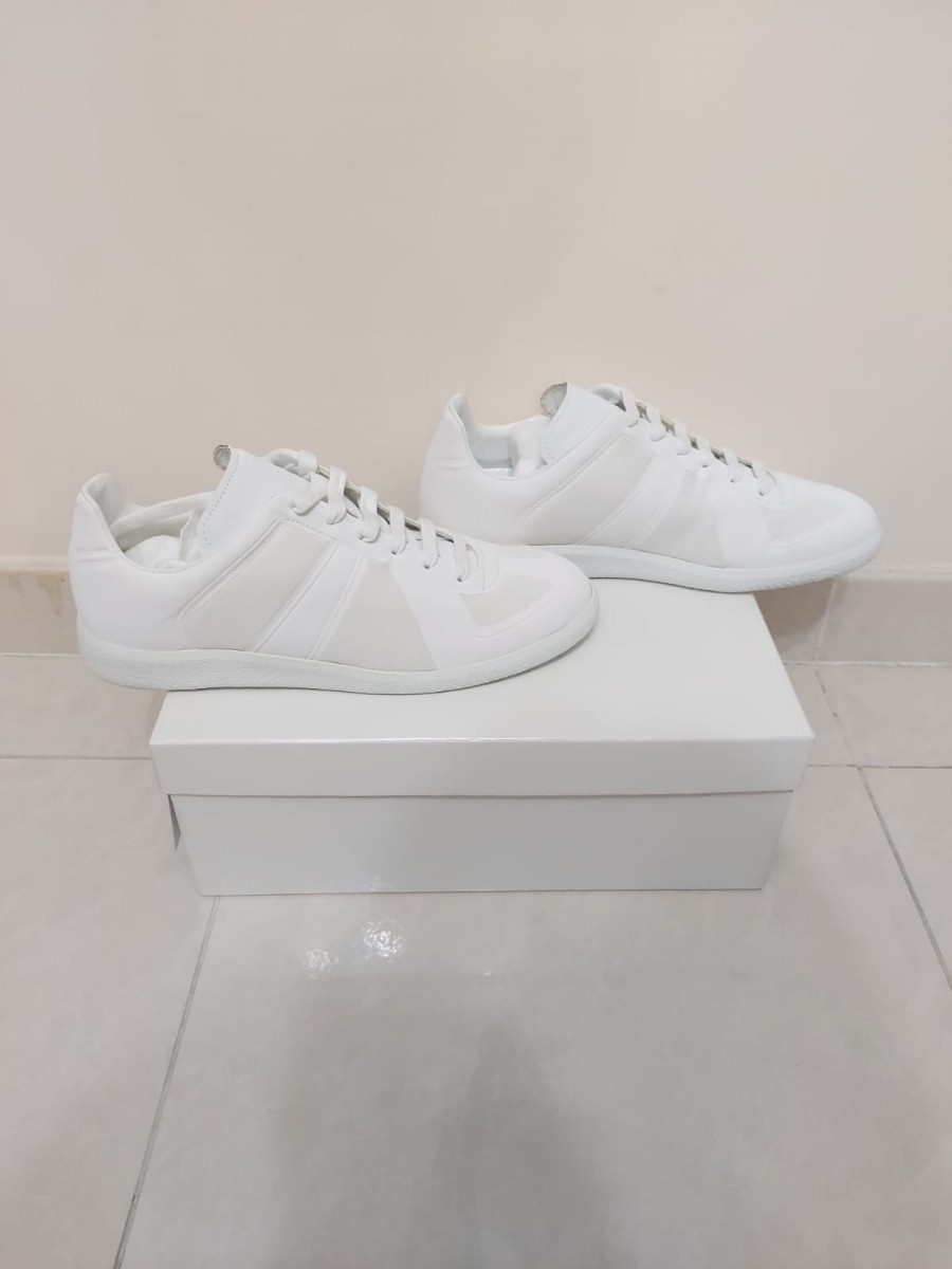 Maison Margiela SS18 Mesh Leather Textile Mix Replica Low