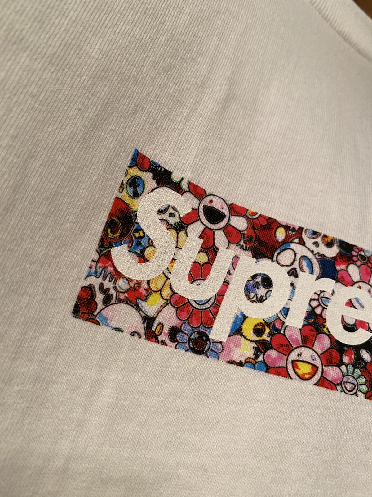 Supreme Takashi Murakami COVID-19 Relief Box Logo Tee 'White'