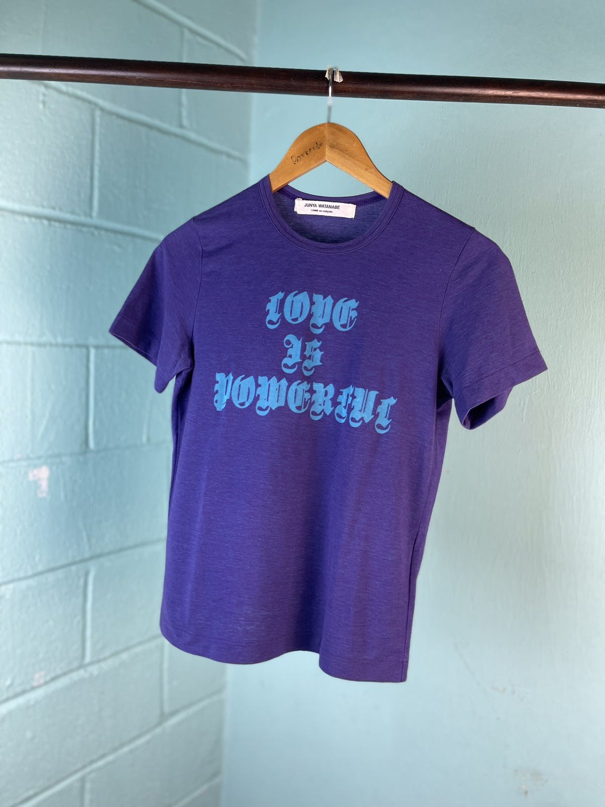 Junya Watanabe AD2001 Junya Watanabe Mesh Logo Love Is Powerful