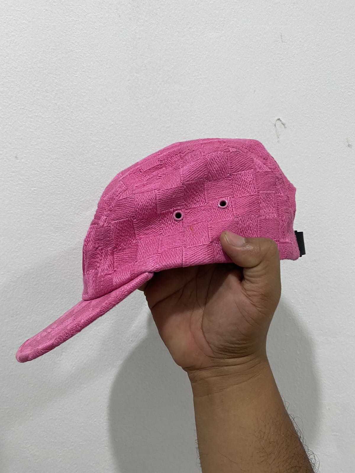 Supreme SS17 Supreme Checker Weave Camp Cap | welovepreshopmy