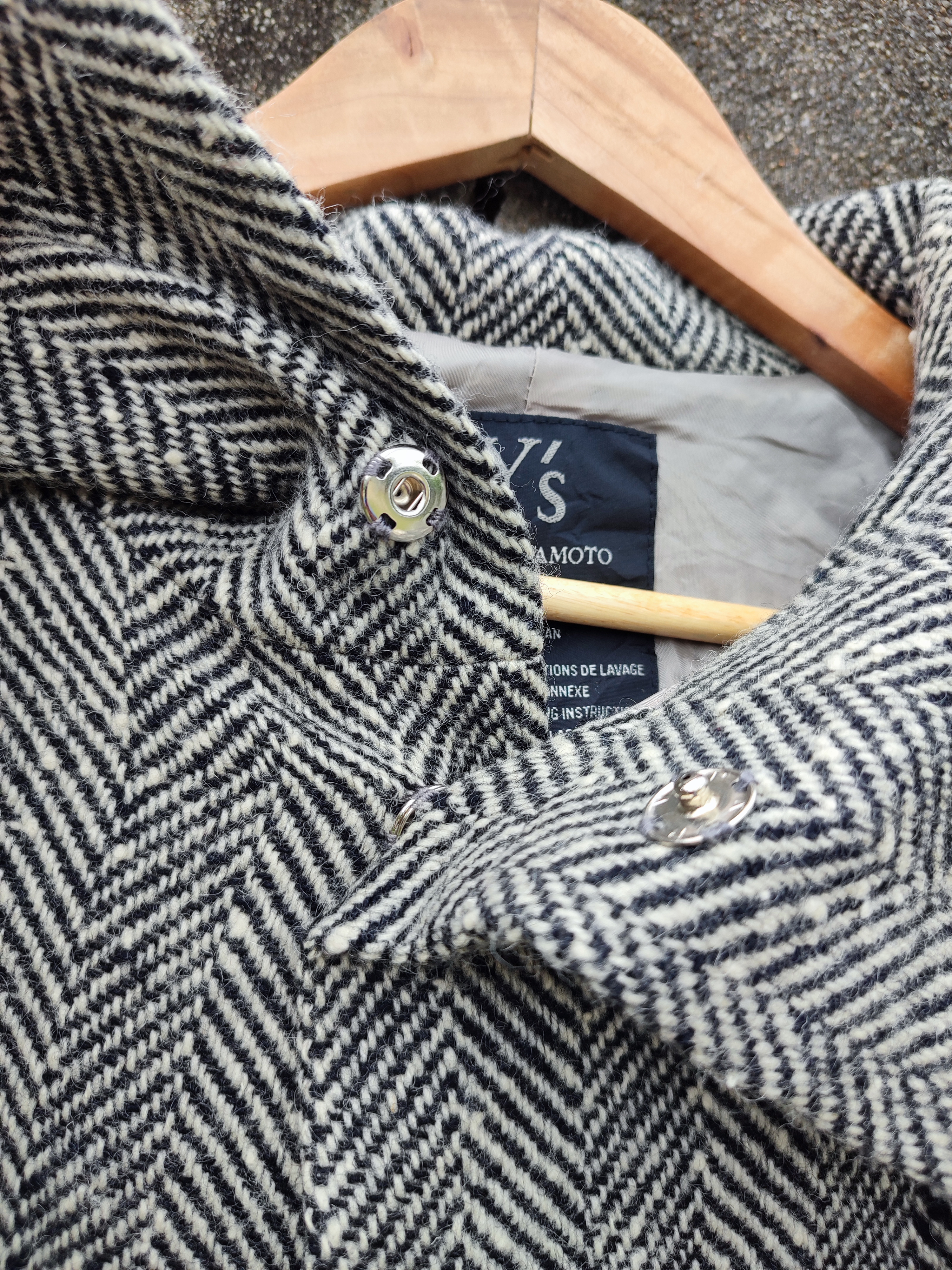 Yohji Yamamoto Y's Yohji Yamamoto Herringbone Twill Wool