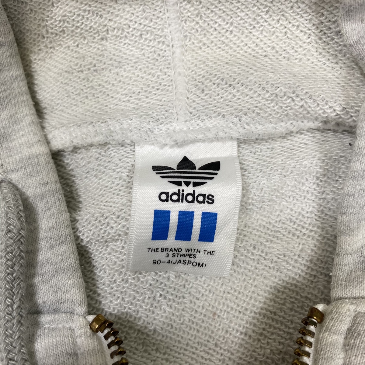 adidas VINTAGE ADIDAS TREFOIL 3 STRIPES BIG LOGO HOODIE SWEATER 