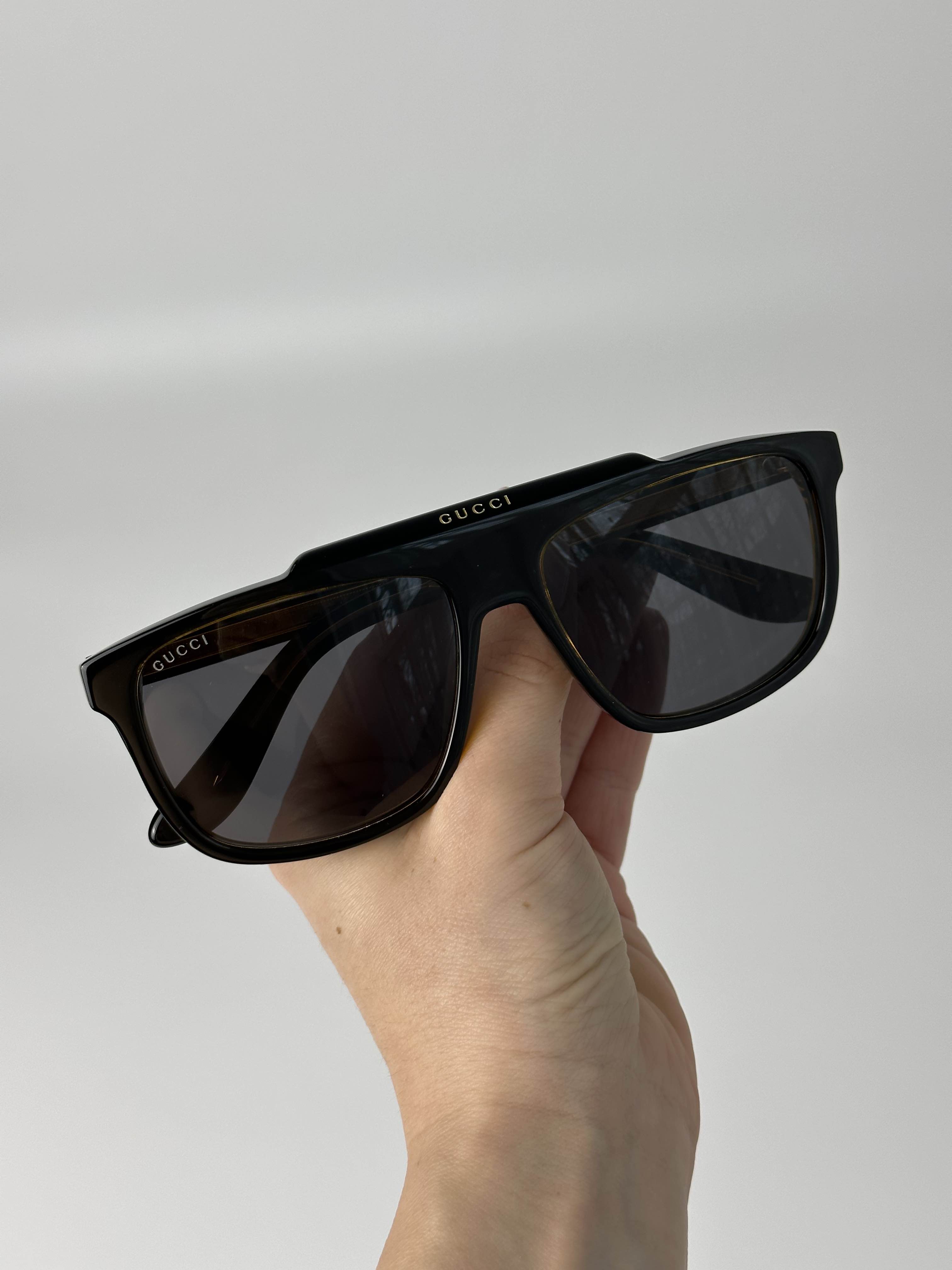 New! GUCCI Sunglasses GG1039S 001 Authentic! GUCCI GG1039S 001 Black/Yellow/Grey 58-16-145 Sunglasses New  main image 3