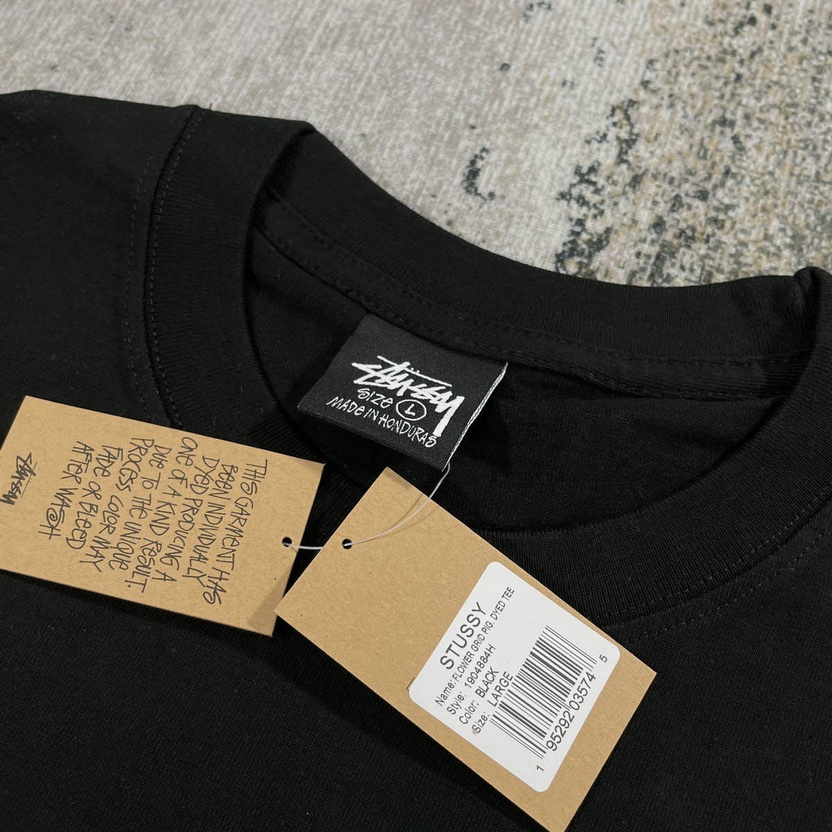 Tag T Shirt Stussy Stussy Label Stussy Dot Stamp Tee Fog