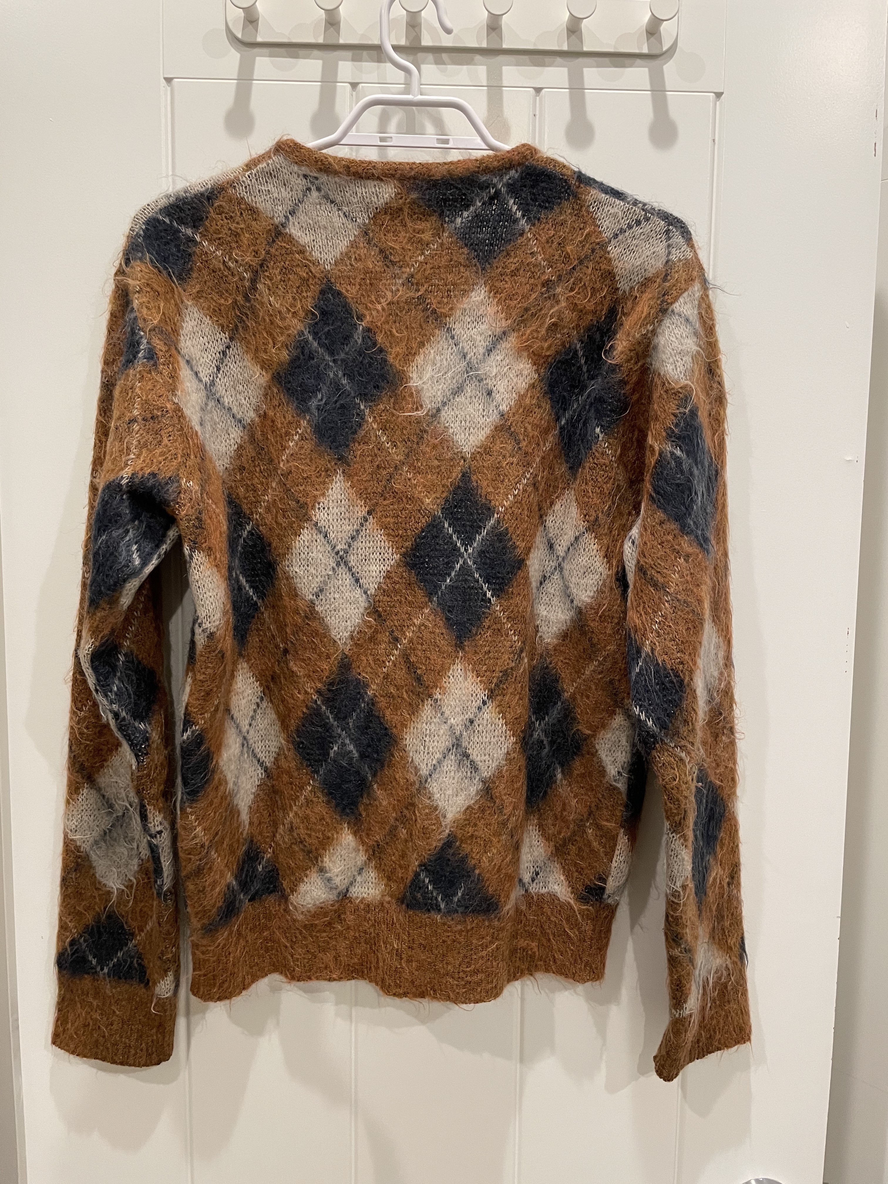 SOPHNET】MOHAIR ARGYLE CARDIGAN 3 Needles Mohair Argyle Cardigan 