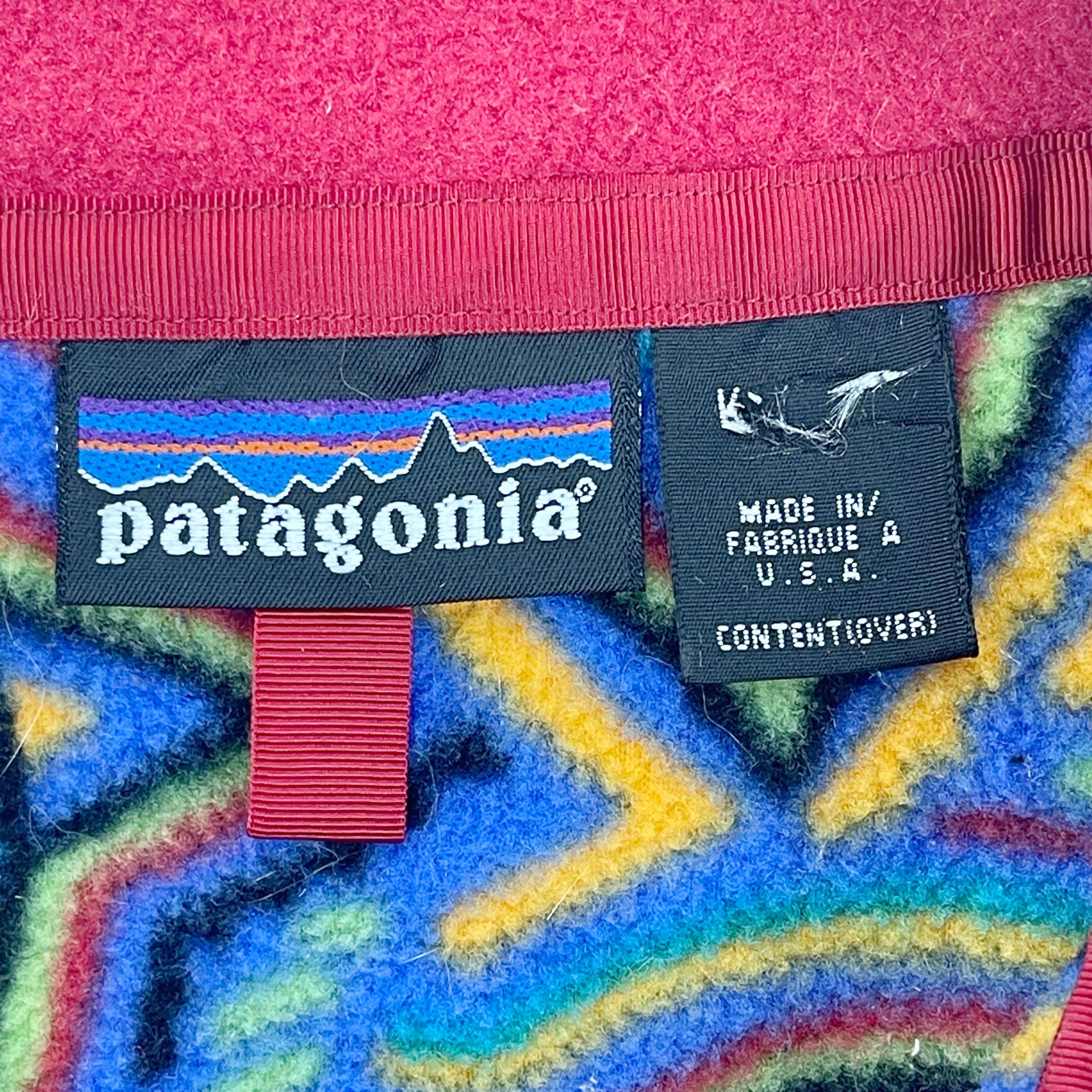 【90's】Patagonia USA製 Baggies Pullover 90s Patagonia Baggies Pullover, Made in USA, Red, Size M