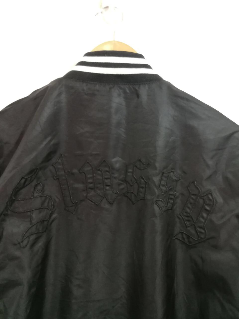 Stüssy Stussy Bomber Jacket Logo Design Black Color Design