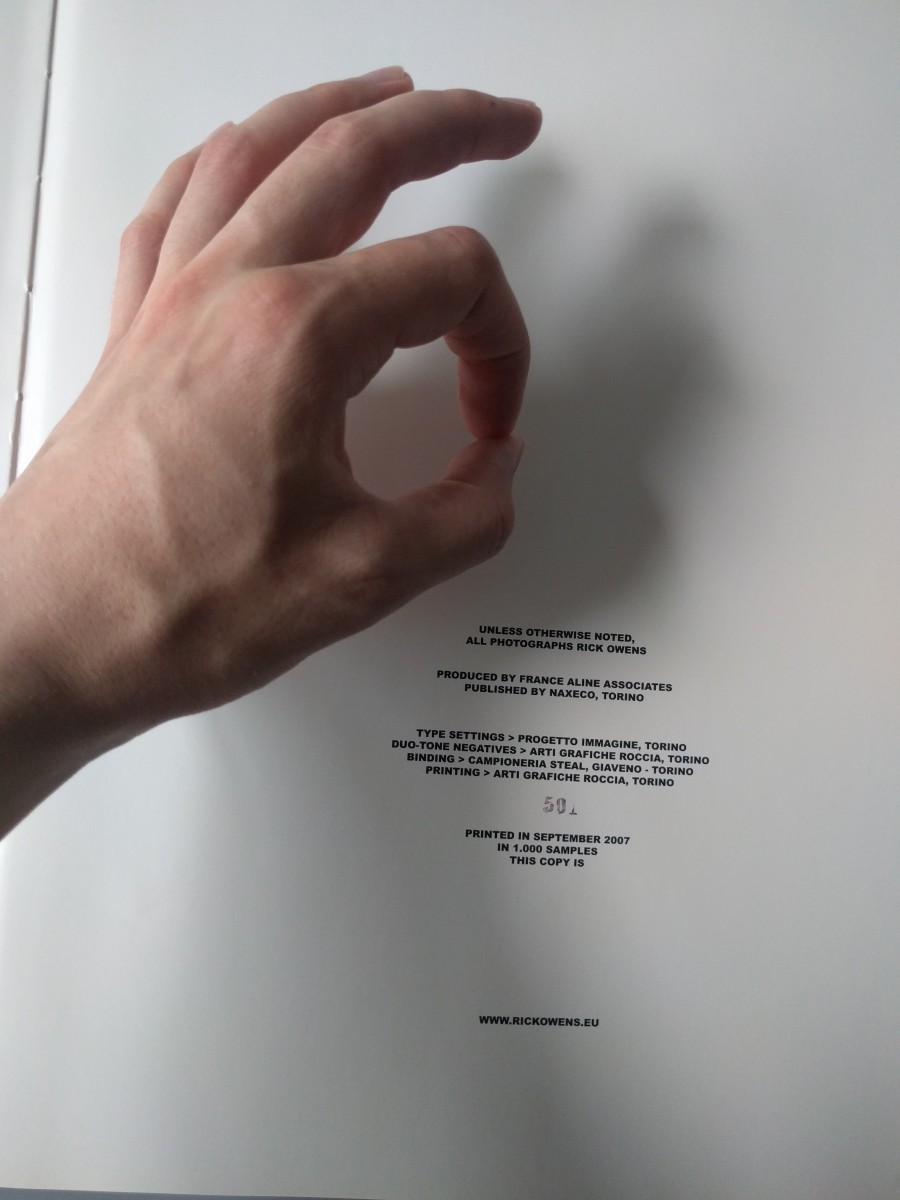 Rick Owens SIGNED l'ai je bien descendu | jonah | REVERSIBLE