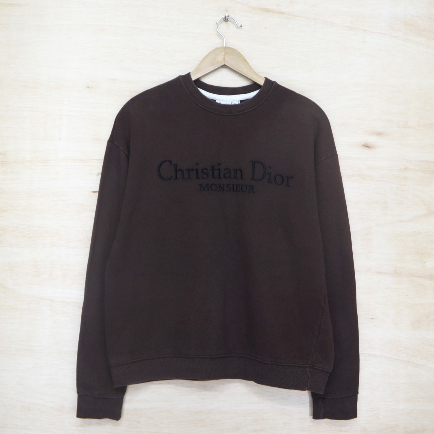 Dior sweater logo top long outlet sleeve shirt unisex